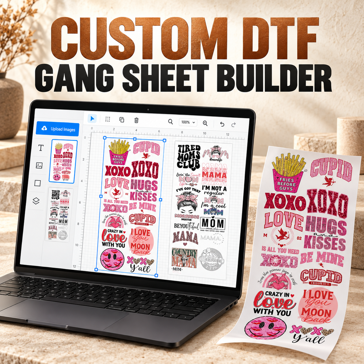 Custom DTF Gang Sheet Builder