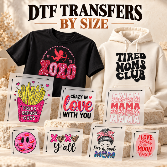DTF Transfers By Size